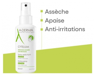 A-DERMA Cytelium Spray Asséchant Apaisant 100 ml