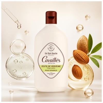 Cavaillès Gel Badeolie Sensitiv Hud Citronverbena 400 ml