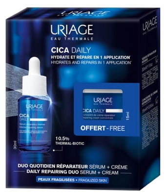 Set Uriage CICA DAILY Ser 30ml + Cremă Concentrată 15ml