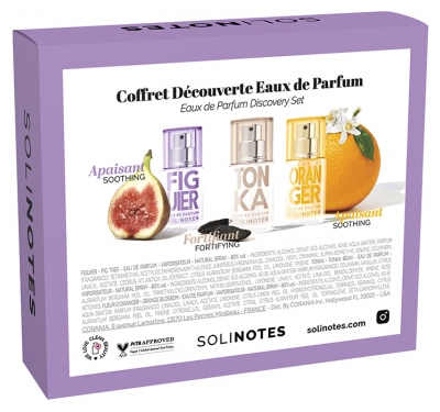 Solinotes Figuier, Tonka et Fleur D'Oranger Coffret Eaux de Parfums
