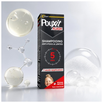 Pouxit Flash Anti-Poux et Lentes Šampūnas 100 ml