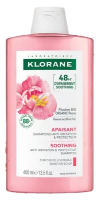 Klorane Kalmerende - Gevoelige Hoofdhuid Biologische Pioenroos Shampoo 400 ml