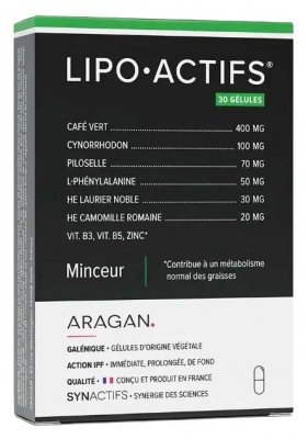 Aragan Synactifs LipoActifs 30 Cápsulas