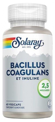 Solaray Bacillus Coagulans i Inulina 2.5 Billion 60 Vegetable Capsules