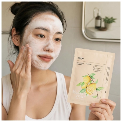 Ondo Beauty 36.5 Charcoal & Yuja Bubble Mask 25 g