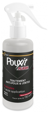 Pouxit Flash Utėlių ir Glindų Spray 2 x 150 ml Specialus Pasiūlymas
