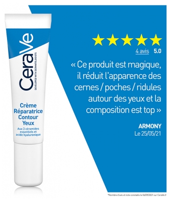 CeraVe Crème Réparatrice Contour Yeux 14 ml