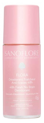 Sanoflore Friskhet Deodorant 48H Flora Roll-On Ekologisk 50 ml