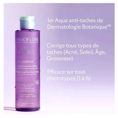 Sanoflore Lumina Lotion Aqua Éclat Anti-Taches Bio 200 ml