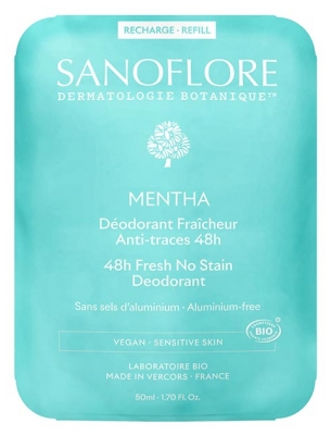 Sanoflore Deodorant Svěžest 48H Máta Bio Náplň 50 ml
