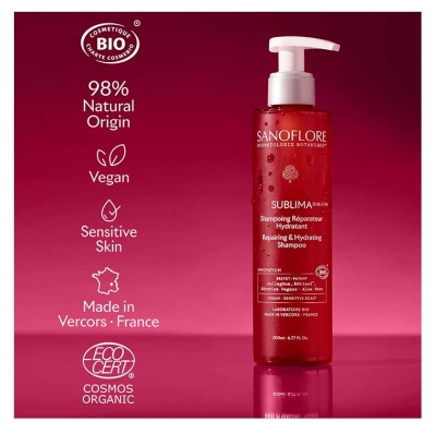 Sanoflore Sublima Shampoing Réparateur Hydratant Bio 200 ml