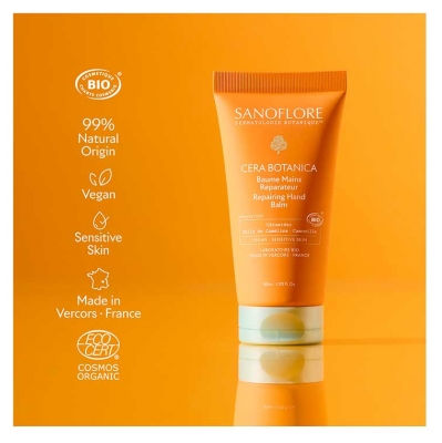 Sanoflore Cera Botanica Baume Mains Réparateur Bio 50 ml