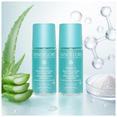 Sanoflore Gaivus 48H Mentha Bio Rutininis Dezodorantas 2 x 50 ml rinkinys