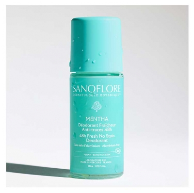 Sanoflore Déodorant Fraîcheur 48H Mentha Roll-On Bio 50 ml