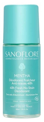 Sanoflore Deodorant Fräschör 48H Mentha Roll-On Bio 50 ml