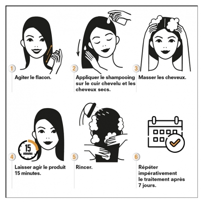 Pouxit Shampoing Anti-Poux & Lentes Lot de 2 x 200 ml Offre Spéciale