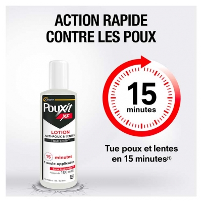 Pouxit Lotion Traitement Anti-Poux & Lentes Lot de 2 x 100 ml