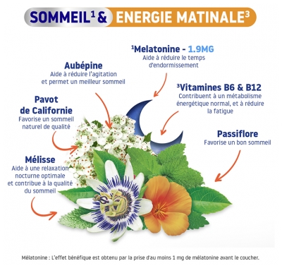 Valdispert Mélatonine Sommeil & Énergie Matinale 24 Comprimés