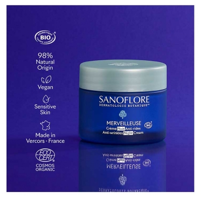 Sanoflore Merveilleuse Crème Nuit Anti-Rides Bio 50 ml