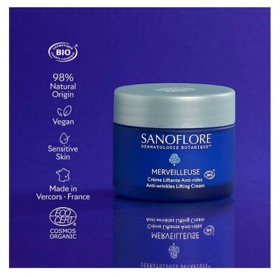 Sanoflore Merveilleuse Crème Liftante Anti-Rides Bio 50 ml