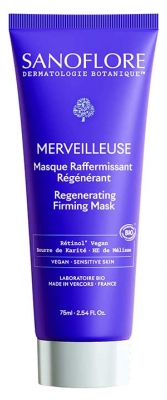 Masca Regeneratoare Fermitate Bio Merveilleuse Sanoflore 75 ml
