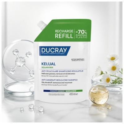 Ducray Kelual Squanorm Przeciwłupieżowy Szampon Regulujący 400 ml