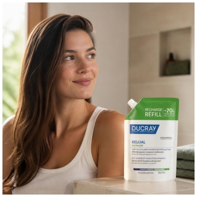 Rezervă Șampon Reglator Antigreșeală Ducray Kelual Squanorm 400 ml