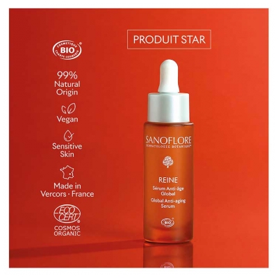 Sanoflore Reine Sérum Anti-Âge Global Bio 30 ml
