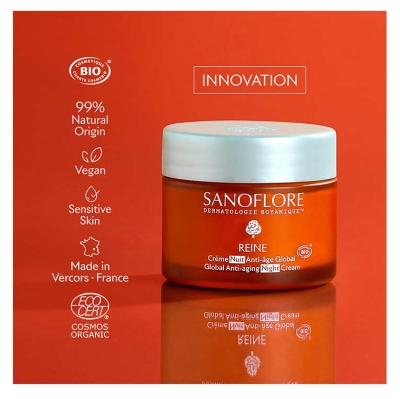 Sanoflore Reine Crème Nuit Anti-Âge Global Bio 50 ml