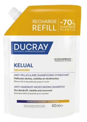Squanorm Champú Hidratante Anticaspa Recambio 400 ml