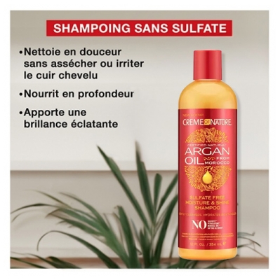 Creme of Nature Shampooing Sans Sulfates Argan