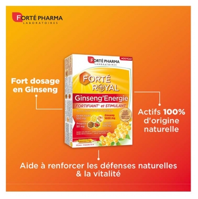 Forté Pharma Forté Royal Ginseng'Energie 20 Ampoules