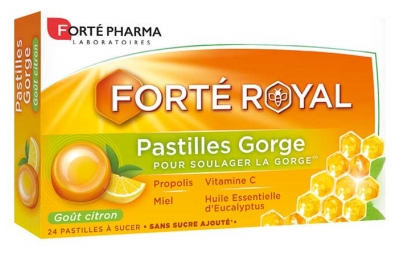 Forté Pharma Pastilles Gorge Goût Citron 24 Pastilles à Sucer