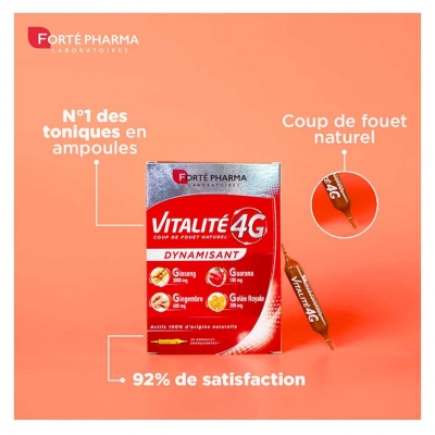 Forté Pharma Vitalité 4G 20 Ampoules