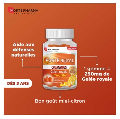 Forté Pharma Forté Royal Gelée Royale Immunité 60 Gummies