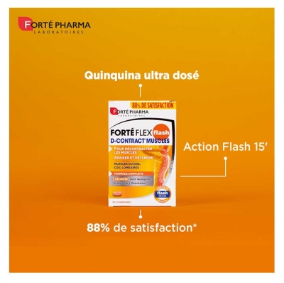 Forté Pharma Forté Flex Flash D-Contract' Muscles Lot de 2 x 20 Comprimés