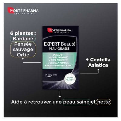 Forté Pharma Expert Beauté Peau Grasse 30 Tabletek