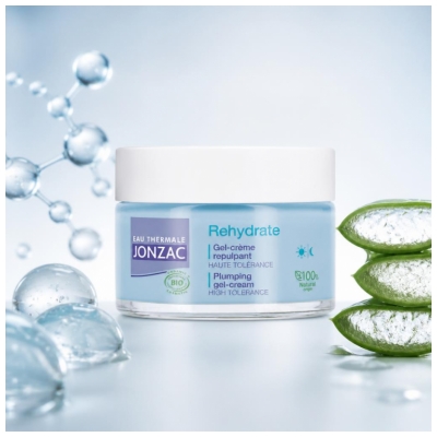 Jonzac Termālais Ūdens REhydrate Bio Piepildošs Gēla Krēms 50 ml