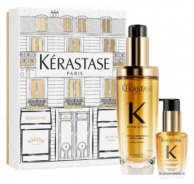 Kérastase Elixir Ultime Coffret L'huile Originale Rechargeable 75 ml + L'huile Originale 30 ml
