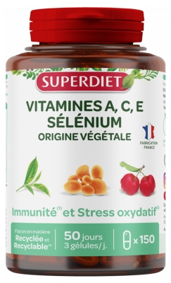 Superdiet Vitamines A, C, E & Sélénium 150 Gélules