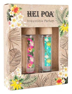 Hei Poa Águas de Toilette Sensualidade Aquática Tiaré & Jasmim d'Água 50 ml + Sensualidade Idílica Tiaré & Frangipani 50 ml