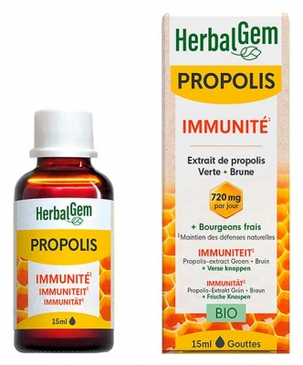 HerbalGem Bio Propóleo Largo Espectro Garganta 15 ml