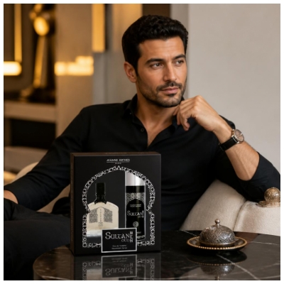 JEANNE ARTHES Coffret Sultan Oud Men Eau de Toilette 100 ml + Déodorant Parfumé 150 ml