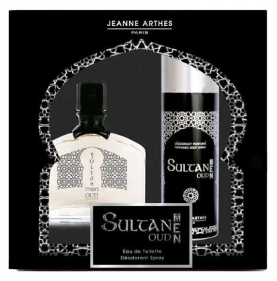 JEANNE ARTHES Darilni set Sultan Oud Men Eau de Toilette 100 ml + Deodorant Parfumé 150 ml