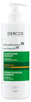 Vichy Dercos Champú Tratante Anticaspa Para Cabellos Secos 390 ml