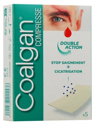 Coalgan Stop Bloeding & Genezing Actie 5 Steriele Kompressen