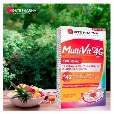 Forté Pharma MultiVit'4G Energie 30 Comprimés Bicouches
