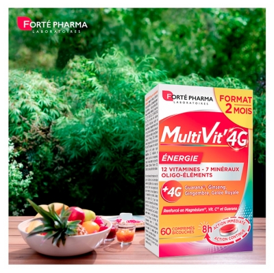 Forté Pharma MultiVit'4G Energie 60 Comprimés Bicouches