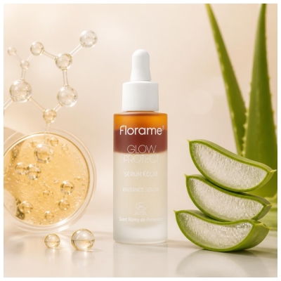 Florame Glow Protect Sérum Éclat à la Grenade Bio 30 ml