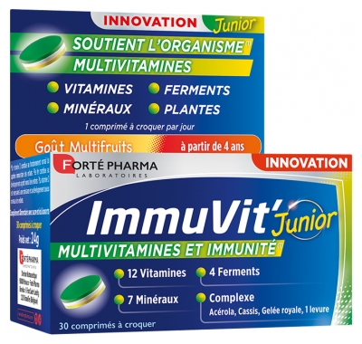 Forté Pharma ImmuVit' Junior 30 Tablets to Crunch